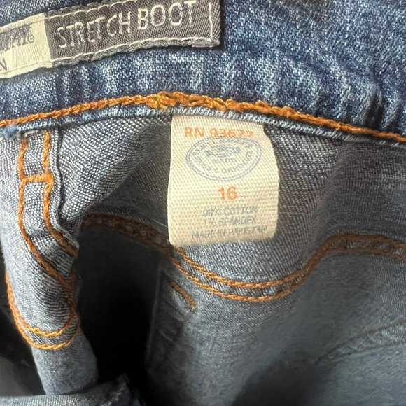 St. John’s Bay Women’s Stretch Book Cut 5 Pocket Blue Jeans Size 16 - Picture 8 of 9